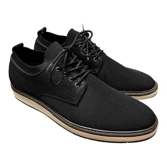 Vince Camuto VY-EERO Black Sport Stretch Men’s Dress/Casual Oxford Shoe Size 11 - Picture 3 of 9